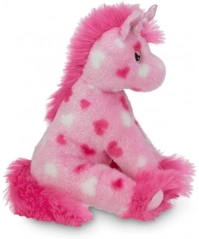 Bearington Enchanted Hearts Pink Plush Stuffed Animal Unicorn with Hearts 10 inches $30.97 Stuffed Animals & Teddy Bears