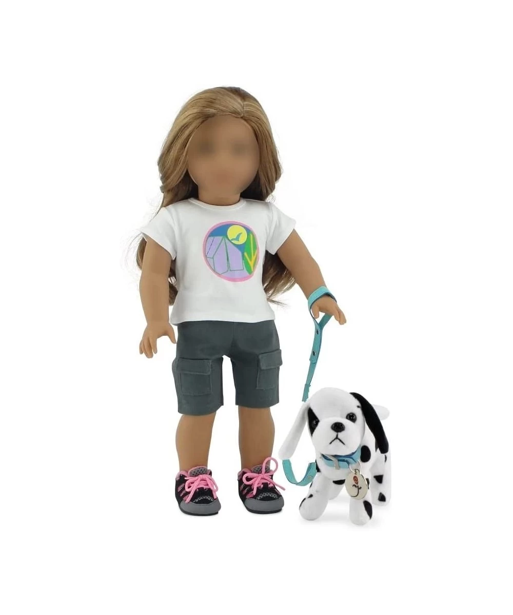 Doll Clothes 18 Inch Doll Accessories | Adorable 18" Doll Pet Puppy Stuffed Animal Dog with Leash Matching Collar and Dog Tag...