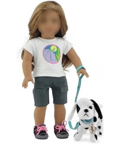 Doll Clothes 18 Inch Doll Accessories | Adorable 18" Doll Pet Puppy Stuffed Animal Dog with Leash Matching Collar and Dog Tag...