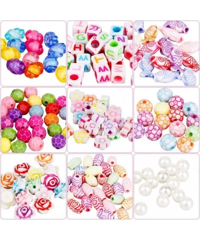 Beads Set Toy for Kids 1500Pcs DIY Jewelry Girl Toys Making Bracelet Ring and Necklace Beads Set Beads Snap Great for Christm...