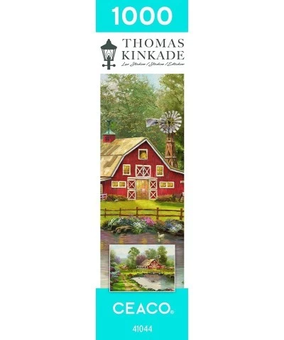 Thomas Kinkade - Red Barn Retreat - 1000 Piece Jigsaw Puzzle $21.61 Jigsaw Puzzles