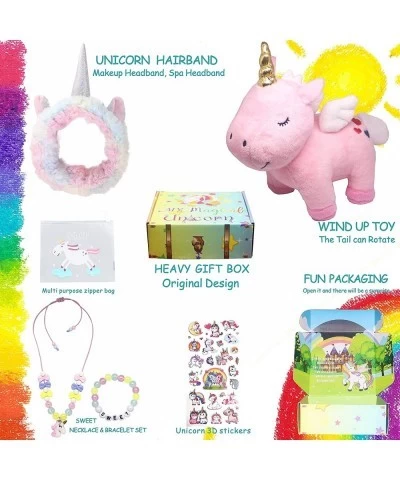 Unicorn Gifts Set in a Magical Surprise Box for Girls Unicorn Necklace and Bracelet Unicorn Headband A Pink Plush Unicorn The...