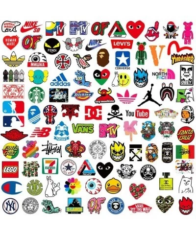 Cool Brand Stickers 101 Pack for Skateboard Helmet Laptop Bicycle Stickers $20.71 Kids' Stickers