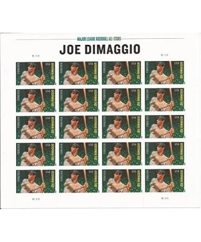 Joe Dimaggio U.S. Forever Sheet of 20 Forever Stamps Scott 4697 $47.33 Collectible Postage Stamps