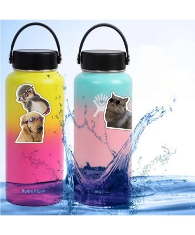 50PCS Dog Cat Stickers Animal Cute Cartoon Decoration DIY Luggage Laptop Water Bottles Diary Hand Account Scrapbook Daily of ...