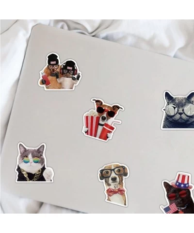 50PCS Dog Cat Stickers Animal Cute Cartoon Decoration DIY Luggage Laptop Water Bottles Diary Hand Account Scrapbook Daily of ...