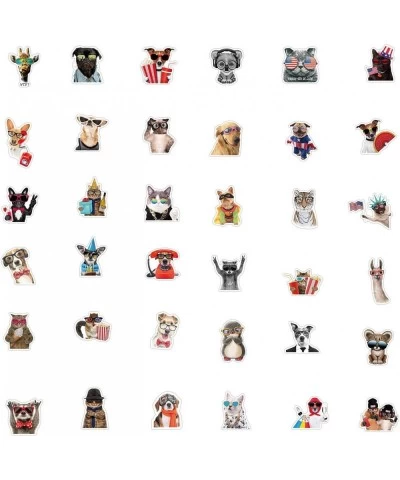 50PCS Dog Cat Stickers Animal Cute Cartoon Decoration DIY Luggage Laptop Water Bottles Diary Hand Account Scrapbook Daily of ...