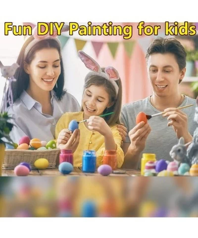 Easter Easter Eggs Paint Kit 20 pcs Egg Hanging Ornaments Colorful Plastic Eggs Easter Painting Eggs Easter Egg Decorating Ki...