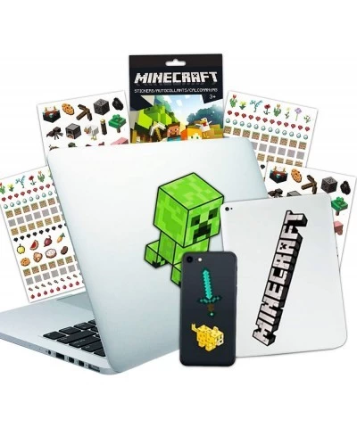 Minecraft Laptop Stickers Ultimate Set - Bundle Includes 10 Premium Minecraft Decals for Room Decor Car MacBook Phone and 300...