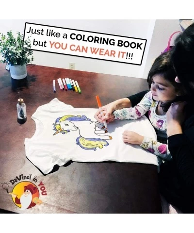 Coloring Shirt Kit with Fabric Markers: Unicorn Mermaid Birthday Girl Gift - Arts and Crafts for 6 / 7 Year Old Girls $28.85 ...