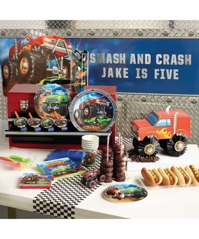 Monster Truck Happy Birthday Napkins 16 ct multi-colored "6.5 $13.41 Kids' Party Tableware