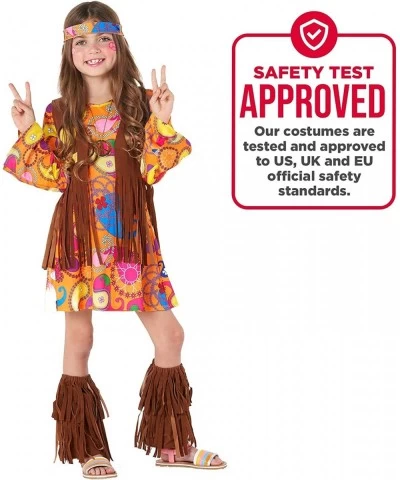 Costumes Kids Hippie Dress 60s 70s Costume For Girls Halloween Costume Available In Sizes S M L XL $45.05 Kids' Costumes