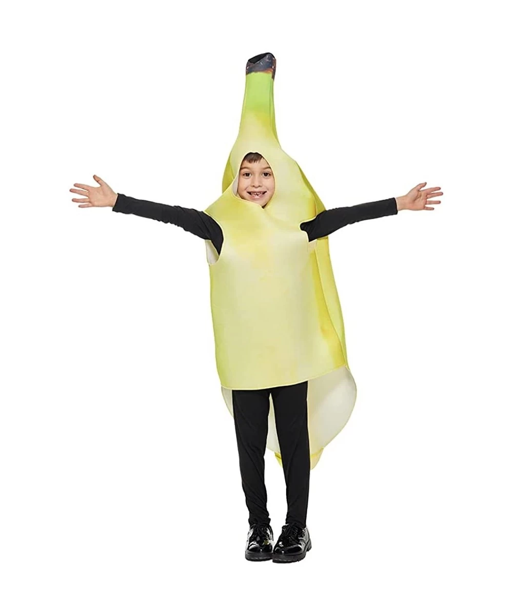 Snailify Kid's Sponge Banana Costume Halloween Food Fruit Fun Cosplay Costume $54.63 Kids' Costumes