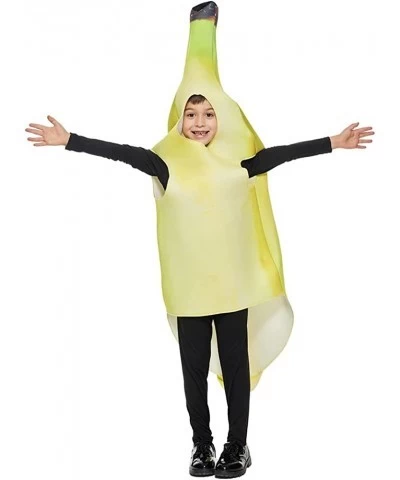 Snailify Kid's Sponge Banana Costume Halloween Food Fruit Fun Cosplay Costume $54.63 Kids' Costumes