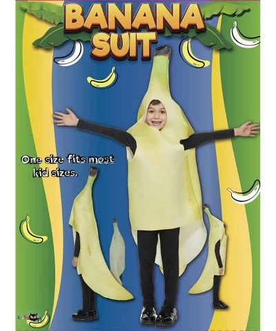 Snailify Kid's Sponge Banana Costume Halloween Food Fruit Fun Cosplay Costume $54.63 Kids' Costumes