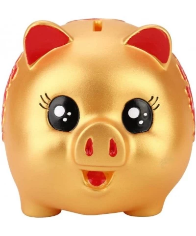 Golden Cute Plastic Pig Bank Pig Toy Coin Money Cash Collectible Saving Box Bank Ceramic Money Bank Kids Gift $17.15 Kids' Mo...