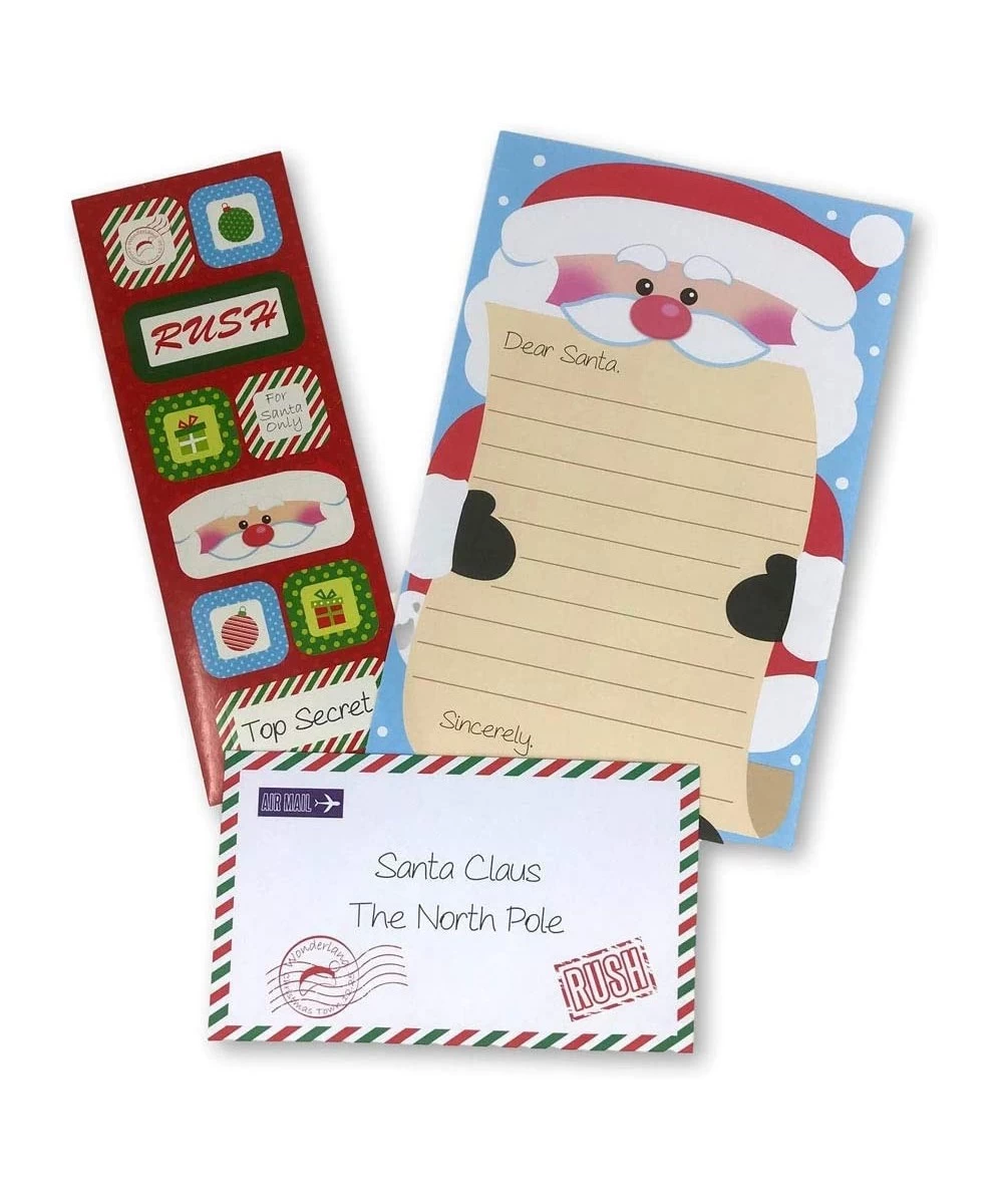 Children's Letter to Santa Claus Paper Craft Kit with Holiday Stationery and Stickers - 21 Piece Set $17.43 Craft Kits