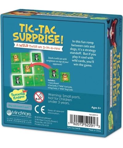 Tic Tac Surprise Twist on a Classic Dogs VS Cats $17.20 Board Games