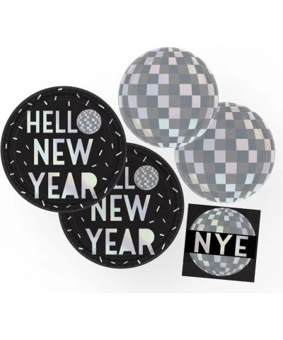 New Years Eve Party Supplies Iridescent Foil Paper Plates Napkins (64 Pieces) $32.56 Kids' Party Tableware