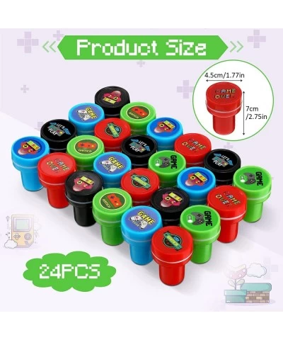 24 Pieces Video Game Party Favors Assorted Video Game Stamps Game Theme Mini Stamps Party Stamps Plastic Stampers Craft Stamp...