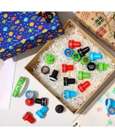 24 Pieces Video Game Party Favors Assorted Video Game Stamps Game Theme Mini Stamps Party Stamps Plastic Stampers Craft Stamp...