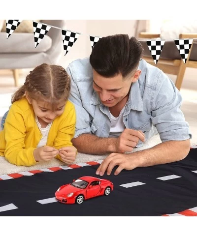 Racing Car Long Racetrack Floor Running Mat Drag Race Car Road Racing Track Decorations for Runway Party Supplies Race Car Bi...