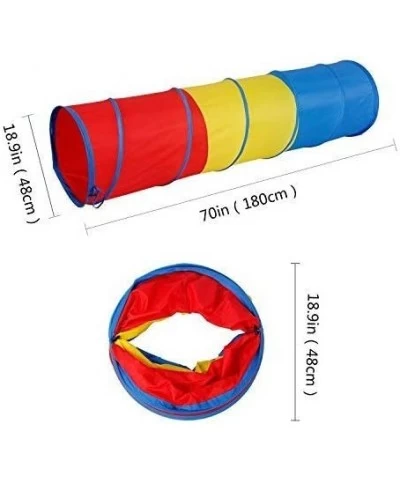 Kids Toy Play Tunnel Tent 6ft Rainbow Pop Up Play Tunnel Tube for Children Indoor and Outdoor Games $26.73 Kids' Play Tents &...