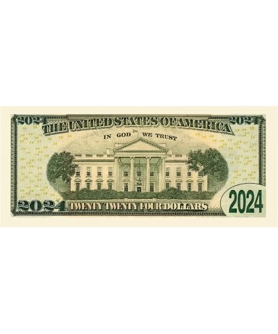 Donald Trump 2024 Re-Election Limited Edition Novelty Dollar Bill - Pack of 50 - Full Color Front & Back Printing with Great ...