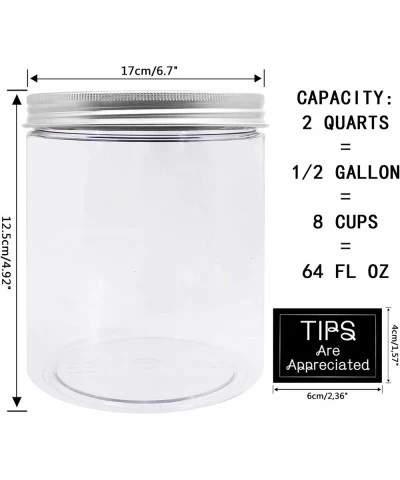 Large Coin Bank Jar Big Clear Plastic Coin Money Tip Change Saving Piggy Jar with Silver Slotted Lid Large Plastic Coins Pigg...