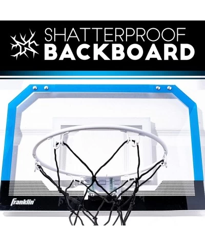 Over the Door Indoor Mini-Basketball Hoop for Kids with Ball and Pump - Breakaway Pro Style Steel Rim – Shatter Resistant Bac...