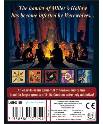 The Werewolves of Miller's Hollow Party Game | Bluffing and Deduction Strategy Game | Fun Family Game for Kids and Adults | A...