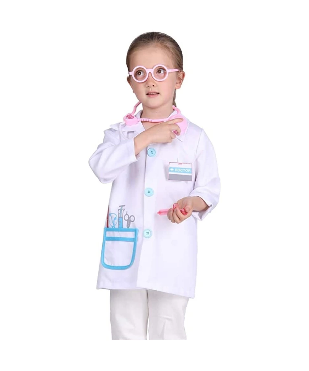 Kids Doctor Coat Boys Doctor Costume Pretend Play Dress Up Gift for Boys and Girls 3-8T $27.51 Kids' Costumes