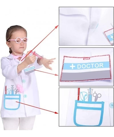 Kids Doctor Coat Boys Doctor Costume Pretend Play Dress Up Gift for Boys and Girls 3-8T $27.51 Kids' Costumes