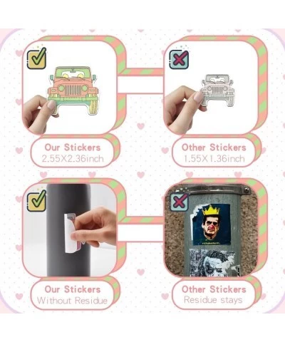 Cute Vinyl Stickers 400 Pcs/Pack Waterproof Water Bottle Sticker Aesthetic Laptop Sticker for Scrapbook Journal Skateboard Lu...