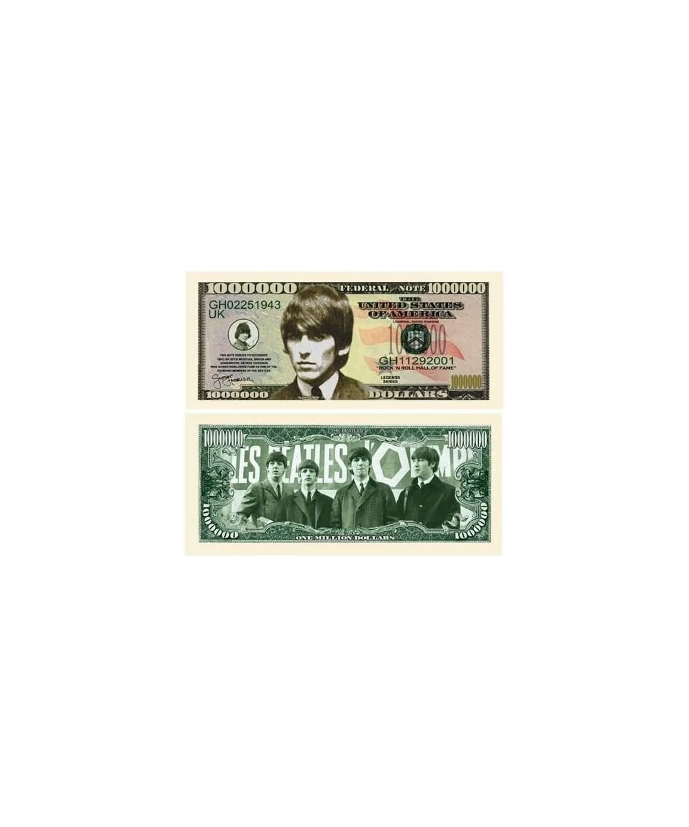 George Harrison Million Dollar Bill in Currency Protector - Best Gift for Beatles Fans $14.18 Gags & Practical Joke Toys