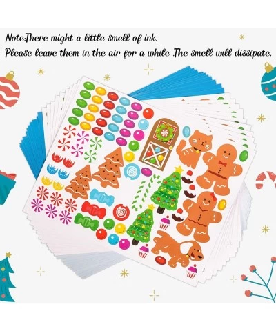 Make-a-Gingerbread House Stickers for Kids - Christmas Party Game/Craft/Activity/Favor/Supplies - 13 Finished Products $23.39...