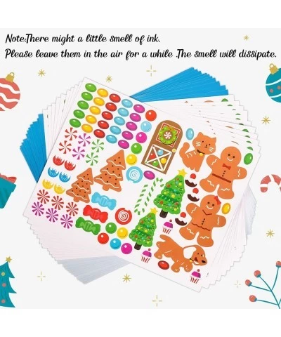 Make-a-Gingerbread House Stickers for Kids - Christmas Party Game/Craft/Activity/Favor/Supplies - 13 Finished Products $23.39...