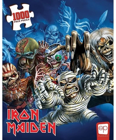 Iron Maiden The Faces of Eddie 1000 Piece Jigsaw Puzzle | Officially Licensed Iron Maiden Puzzle | Collectible Puzzle Featuri...