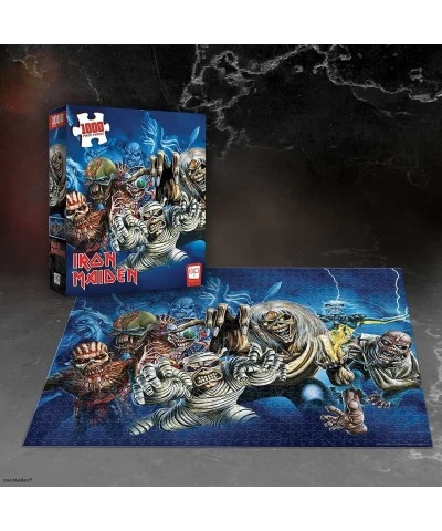 Iron Maiden The Faces of Eddie 1000 Piece Jigsaw Puzzle | Officially Licensed Iron Maiden Puzzle | Collectible Puzzle Featuri...