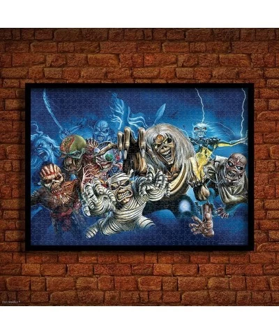 Iron Maiden The Faces of Eddie 1000 Piece Jigsaw Puzzle | Officially Licensed Iron Maiden Puzzle | Collectible Puzzle Featuri...