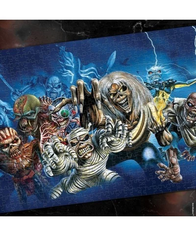 Iron Maiden The Faces of Eddie 1000 Piece Jigsaw Puzzle | Officially Licensed Iron Maiden Puzzle | Collectible Puzzle Featuri...