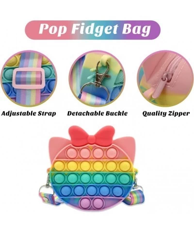 Pop it Purse Set - Crossbody Pop Bag with Adjustable Shoulder Strap and a Matching Fidget Bracelet - Pop On It Sensory Toy Pa...