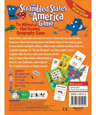 The Scrambled States of America Game & - Go Nuts for Donuts - The Pastry-Picking Card Game $54.59 Card Games