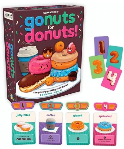 The Scrambled States of America Game & - Go Nuts for Donuts - The Pastry-Picking Card Game $54.59 Card Games