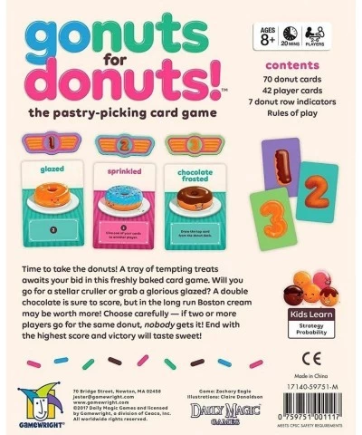 The Scrambled States of America Game & - Go Nuts for Donuts - The Pastry-Picking Card Game $54.59 Card Games