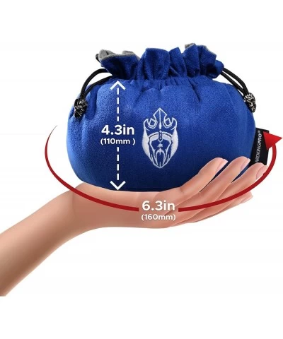 Immense Dice Bags with Pockets - Blue - Capacity 150+ Dice - Great for Dice Hoarders [Patented Design] $51.02 Game Accessories