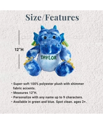 Personalized Legendary Friends Plush - Stuffed Animal - Cuddly Toy for Kids - Blue Dragon - Customize with Any Name $52.75 St...