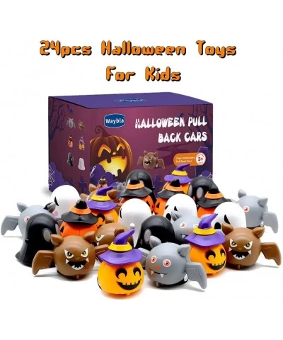 24pcs Halloween Toys Pull Back Car Toy Assortment for Kids Halloween Party Favors Treat Bag Stuffers Goody Bag Filler Hallowe...