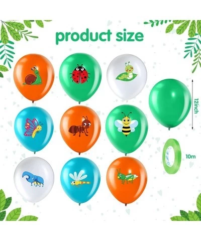 50 Pack Spring Summer Bug Birthday Party Decorations 12 Inch Reptile Birthday Party Latex Balloons Butterfly Bug Birthday Par...