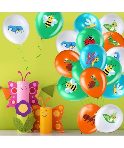 50 Pack Spring Summer Bug Birthday Party Decorations 12 Inch Reptile Birthday Party Latex Balloons Butterfly Bug Birthday Par...